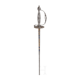 A German small-sword with cut steel hilt, circa 1770