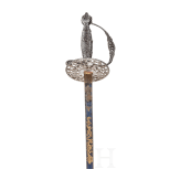 A German small-sword with cut steel hilt, circa 1770