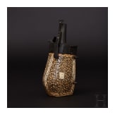 A Saxon powder flask with a bullet reservoir for wheellock puffers, circa 1580