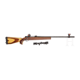 A repeating rifle Weatherby Mark V, with a Zeiss scope