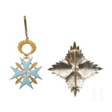 A breast star and neck decoration with Maltese cross, 20th century