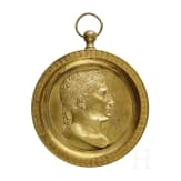 A French gilded bronze medal "Napoleon", circa 1810
