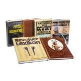 Sechs B&uuml;cher &uuml;ber Revolver und den Wilden Westen, um 1977