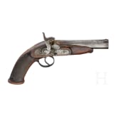 Perkussionspistole, A. Kraft, deutsch, um 1840