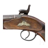Perkussionspistole, A. Kraft, deutsch, um 1840