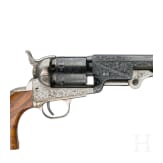 Perkussionsrevolver Colt Navy 1851, hochwertiger italienischer Nachbau, im Kasten, um 1975