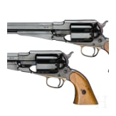 Ein paar Perkussionsrevolver im Kasten, Mod. Remington New Model Army, St. Barbara, Spanien, um 1975
