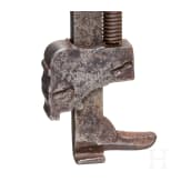Barocker milit&auml;rischer Federspanner, deutsch, datiert 1748