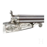 Doppell&auml;ufige Pistole in Schatulle, Luis Vives y Cia, Barcelona, um 1890