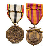Zwei Kriegsmedaillen, Frankreich, 1940