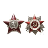 Sammlung &uuml;ber 40 sowjetischer Medaillen und Abzeichen, 20. Jhdt.