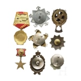 Sammlung von etwa 280 Auszeichnungen, Kleinabzeichen und Kokarden, Sowjetunion/Russland, 1940 - 1995