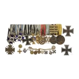 A nine-piece orders clasp belonging to a major in the Bavarian Army and the Schutztruppe