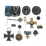 Zweiteilige Ordensspange und Miniaturen eines preu&szlig;ischen Offiziers