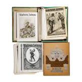 A large text volume "Deutsche Gedenkhalle" and a collection of "Illustrierte Zeitung"