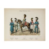 70 Bildtafeln: "Die Organisation, Bekleidung, Ausr&uuml;stung und Bewaffnung der k&ouml;niglich bayerischen Armee von 1806 bis 1906 nach amtlichen Quellen bearbeitet"; K. M&uuml;ller und L. Braun; A. Oehrlein's Verlag, M&uuml;nchen, 1899-1906