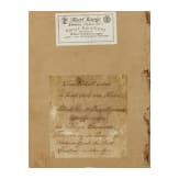 Aquarell und sechs Lithos zu deutscher Uniformgrafik, 19. Jhdt.
