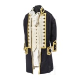 Uniform eines Offiziers der Royal Navy im Stil um Ende 18. Jhdt., Kopie f&uuml;r Reenactment, 20. Jhdt.