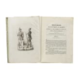 Zwei italienische Statuten für St.-Georgs-Orden und Vorschriften für die Einkleidung und Bewaffnung der Zivilgarde, datiert 1819 und 1847