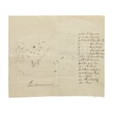 Kronprinz Rudolf von Österreich - handbeschriftete Skizze der anwesenden Personen im Schlafzimmer des aufgebahrten Erzherzogs in der Hofburg 1889