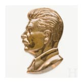 Plakette aus Bronze mit Portrait von Josef Stalin, Sowjetunion, um 1950-60