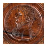 Spanien - Holzdose mit Portrait K&ouml;nig Ferdinands VII., um 1810