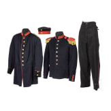 Zwei Uniformr&ouml;cke, Hose und Feldm&uuml;tze, 19./20. Jhdt.