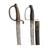 Zwei Infanteries&auml;bel, 18./19. Jhdt.