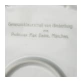 Sammlung sieben Teile Hindenburg-Porzellan