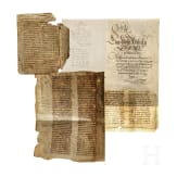 Konvolut historische Schriftst&uuml;cke, deutsch, 15. - 20. Jhdt.