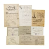 A group of certificates of Officer von Ehrenkrock, 19th/20th century