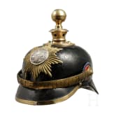Helm f&uuml;r Mannschaften des Holsteinischen Feldartillerie-Regiments 24, 3. Batterie, um 1900