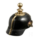 Helm f&uuml;r Mannschaften des Holsteinischen Feldartillerie-Regiments 24, 3. Batterie, um 1900