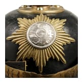 Helm f&uuml;r Mannschaften des Holsteinischen Feldartillerie-Regiments 24, 3. Batterie, um 1900