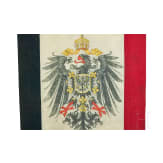 Kaiser Wilhelm II - Stra&szlig;enfahne anl&auml;&szlig;lich seiner Kr&ouml;nung
