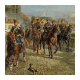 Moritz Delfs (1823 - 1906) - Prinz Friedrich Karl beim Mosel&uuml;bergang im Krieg 1870/71