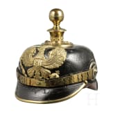 Helm f&uuml;r Offiziere der Artillerie, um 1900