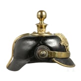 Helm f&uuml;r Offiziere der Artillerie, um 1900