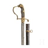 A lion's head sabre for officers of the field artillery, circa 1910