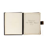 Gro&szlig;es Pracht-Fotoalbum als Geschenk der Offiziere der 2. Fu&szlig;artillerie-Brigade an ihren General Julius Hartmann, datiert 1881