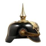 A helmet for an officer in the 7th Thuringian Infantry Regiment No. 96, 2nd Battalion (Reuss), circa 1910