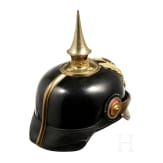 A helmet for an officer in the 7th Thuringian Infantry Regiment No. 96, 2nd Battalion (Reuss), circa 1910