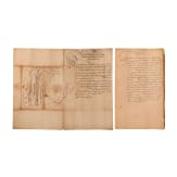Kurf&uuml;rst Johann Georg I. von Sachsen - zwei milit&auml;rische Dokumente, datiert 1628 und 1639