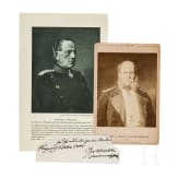 Autograph Hellmuth von Moltke und Portrait Kaiser Wilhelm I.