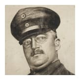 Joseph Uhl - Portrait von Hauptmann Carl Fl&uuml;ggen, datiert 1914