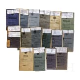 35 Milit&auml;rp&auml;sse/Soldb&uuml;cher von Angeh&ouml;rigen der Kaiserlichen Armee
