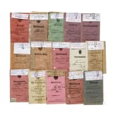 30 Milit&auml;rp&auml;sse/Soldb&uuml;cher von Angeh&ouml;rigen der Kaiserlichen Armee