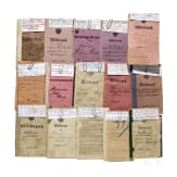 30 Milit&auml;rp&auml;sse/Soldb&uuml;cher von Angeh&ouml;rigen der Kaiserlichen Armee