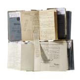 Ca. 50 Milit&auml;rp&auml;sse/Soldb&uuml;cher von Angeh&ouml;rigen der Kaiserlichen Armee