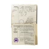 Vier Milit&auml;rp&auml;sse von Angeh&ouml;rigen der Fliegertruppe der Kaiserlichen Armee
